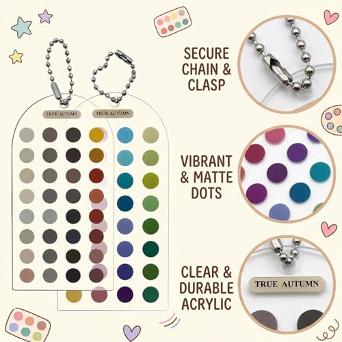 Soft Autumn Color Palette Cards - 12 Season Color Analysis Set