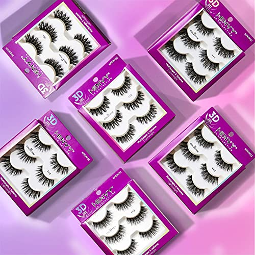 iEnvy False Eyelashes 3 Pairs Fluffy and Natural Multiangle and Volume Faux Mink Lashes (11)