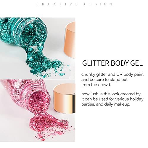 Holographic Chunky Body Glitter Gel - 9 Colors