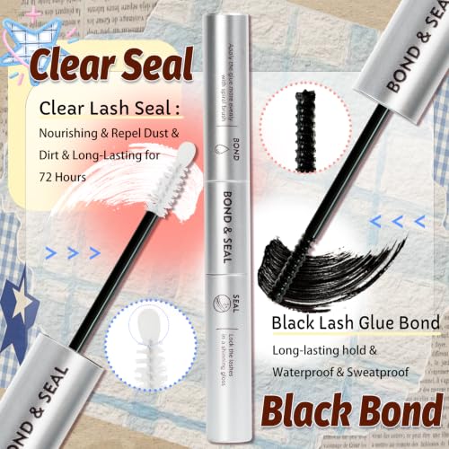Brown Manga Lash Clusters Kit 8-16MM 300Pcs D-Curl DIY