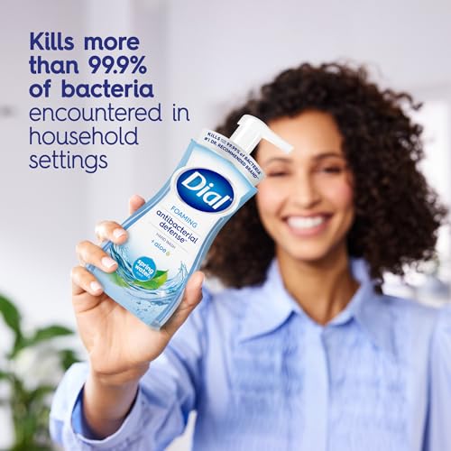 Dial Antibacterial Foaming Hand Soap with Aloe, 7.5 Fl Oz (Pack of 6)