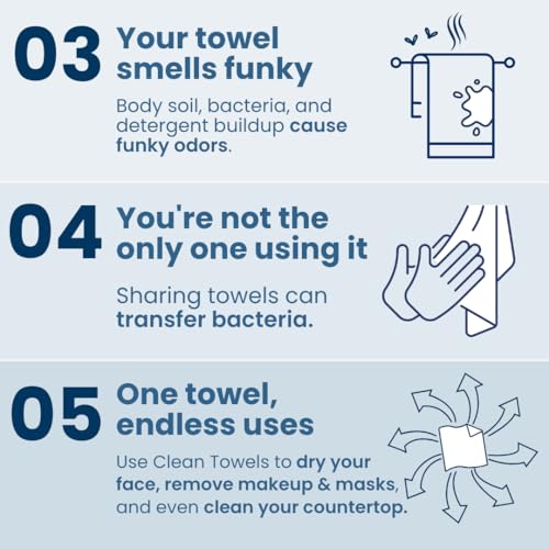 Clean Skin Club Clean Towels XL Supreme 50ct