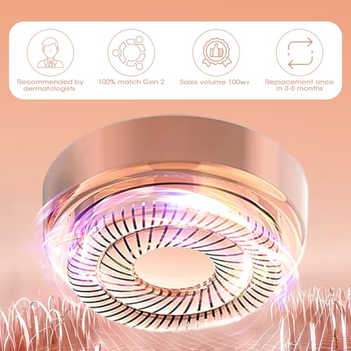 Rose Gold Replacement Heads for Facial Hair Removal Gen 2 - 6 Pack
