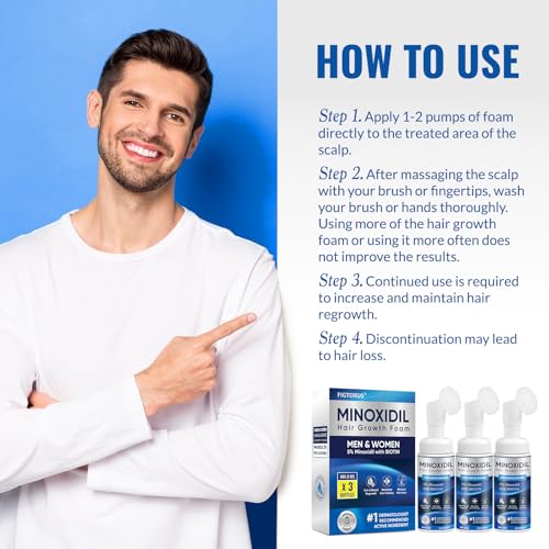 5% Minoxidil Foam for Hair Growth - Men & Women