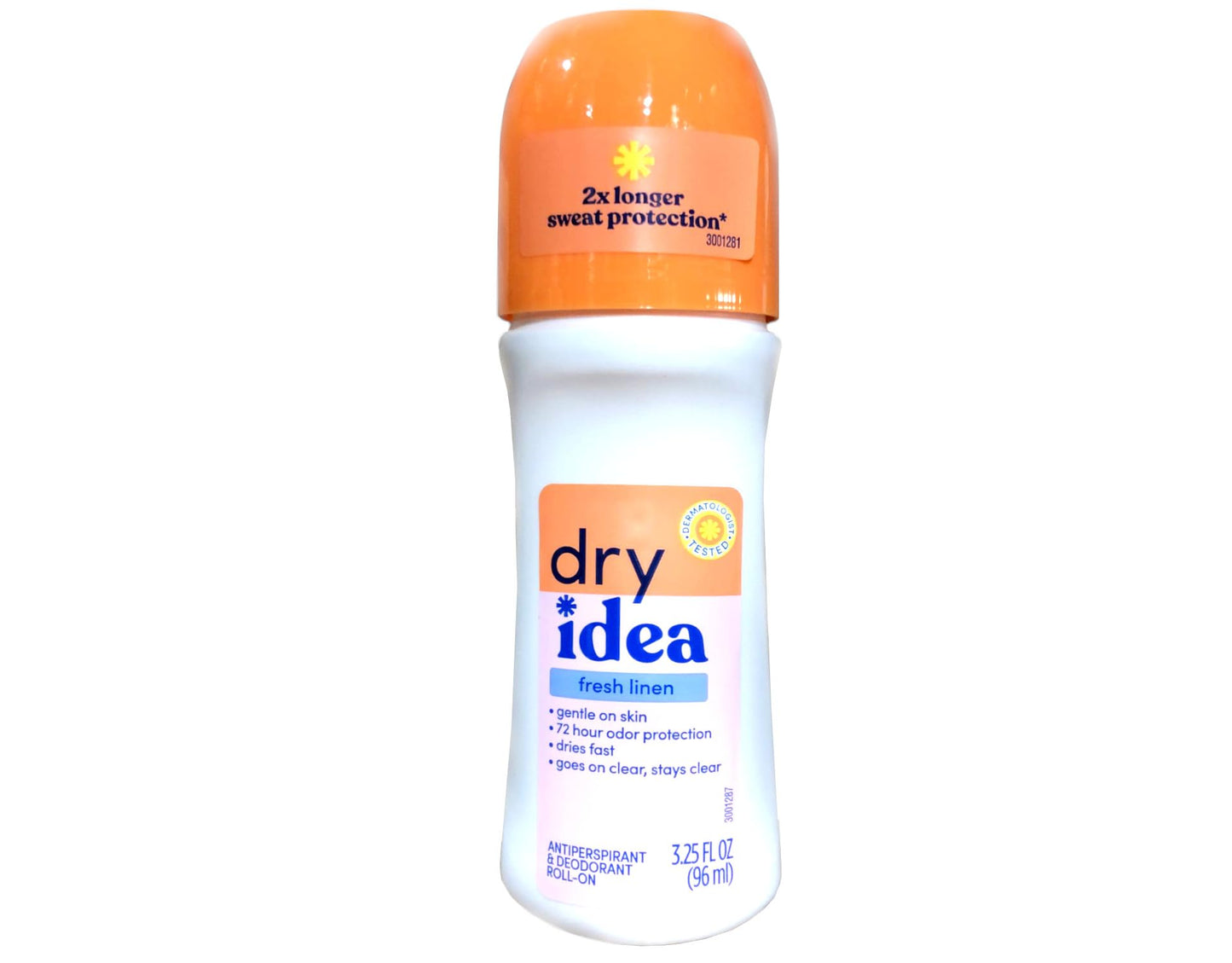 Dry Idea Fresh Linen Roll-On Antiperspirant Deodorant Fresh Linen 3.25 Ounce (Pack of 5)