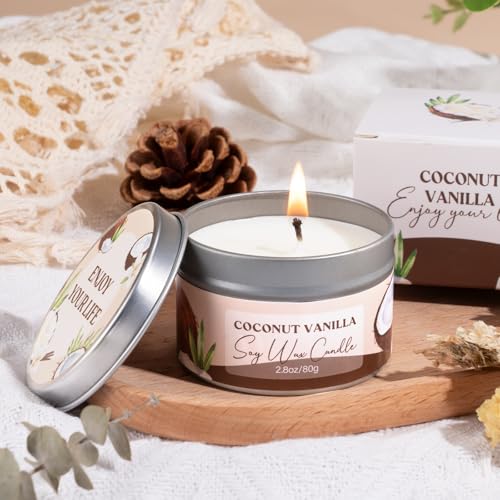 Spa Gift Basket for Women - 8pc Coconut Self Care Set