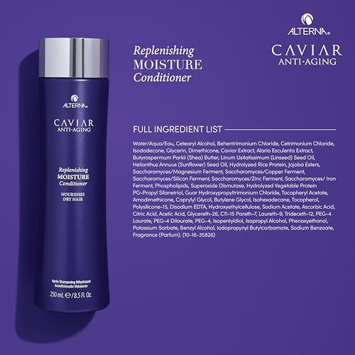 Alterna CAVIAR Anti-Aging Replenishing Moisture Conditioner | For Dry, Brittle Hair | Protects, Restores & Hydrates | Sulfate Free