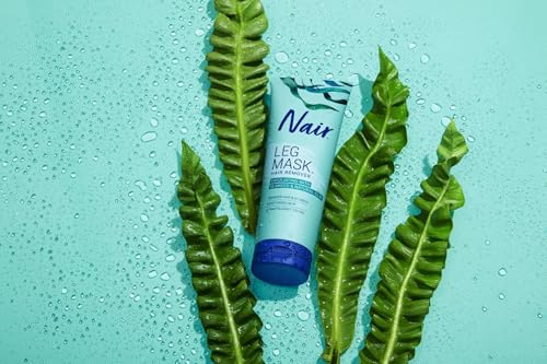 Nair Seaweed Leg Mask Depilatory Hair Removal Cream with Clay, 8 oz