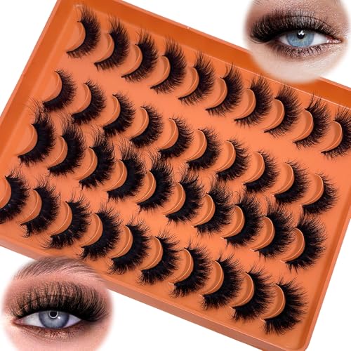 Cat Eye Lashes Strips 3d Faux Mink Eyelashes Fluffy False Lash Fox Eye Dramatic Volume Cateye Lashes 18mm Soft Eyelashes Strips Pack Natural Look 2 Styles YH311