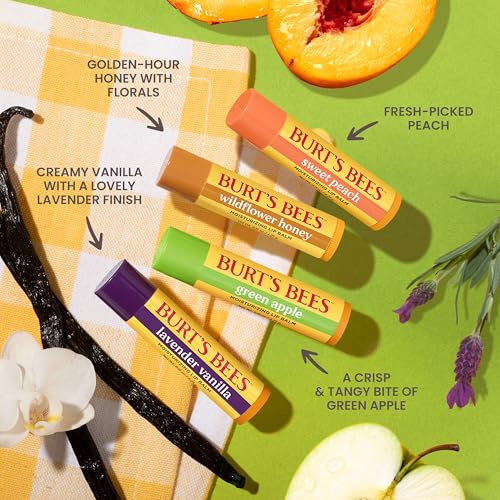 Burt's Bees Garden Party Lip Balm 4-Pack, Natural Moisturizing