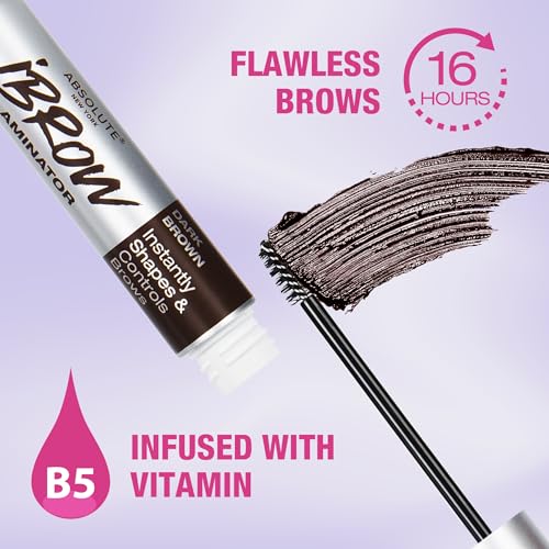 Waterproof Eyebrow Gel – Tint & Volume, Dark Brown