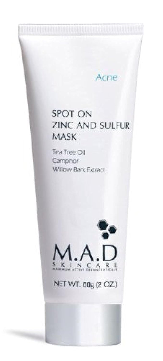 M.A.D SKINCARE ACNE: Spot On Zinc and Sulfur Mask - 60g