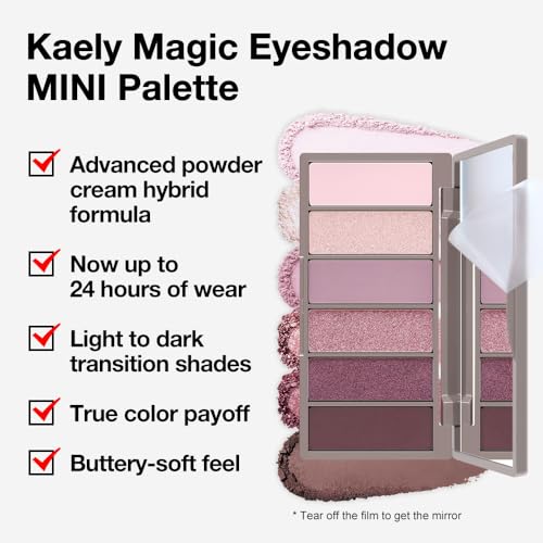 Kaely 6-Color Eye Shadow Palette - Waterproof Matte & Shimmer