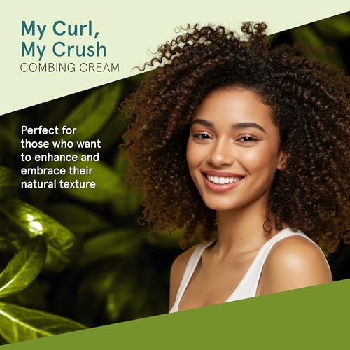 Inoar MEU Cacho MEU Crush Combing Cream with Plant-Based Collagen & Vitamin E for Curly Hair Hydration & Definition, 17.6 fl.oz