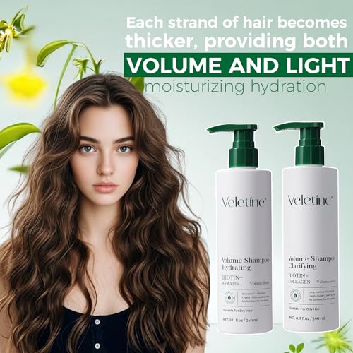 Veletine Volumizing Shampoo for Fine & Oily Hair - 240ml
