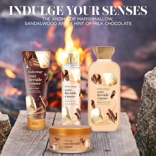 Bodycology Cozy Fireside S'more Fragrance Body Mist - 8 fl oz, Long-Lasting