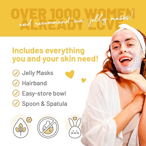 BR?UN Peel-Off Jelly Mask Rubber Mask - 5 Treatments BHA AHA (Black Gold Salicylic AC, Red Gold Lactic AC, White Gold Glycolic AC, 24k Gold Mandelic AC, Hyaluronic AC) - 2 Packs of Each