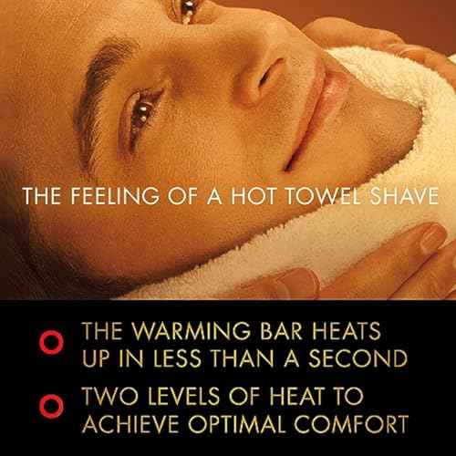 Gillette Heated Razor for Men, Starter Shave Kit by GilletteLabs, 1 Handle, 2 Razor Blade Refills, 1 Charging Dock