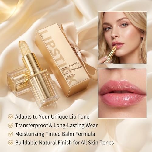 pH Color-Changing Lipstick for Mature Women - Long-Lasting Hydration