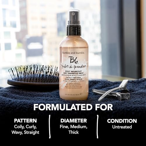 Bumble and bumble. Pr?t-?-powder Post Workout Non-Aerosol Dry Shampoo Hair Mist | Cleanses Sweaty Hair + Eliminates Odor | Curly, Wavy, Straight