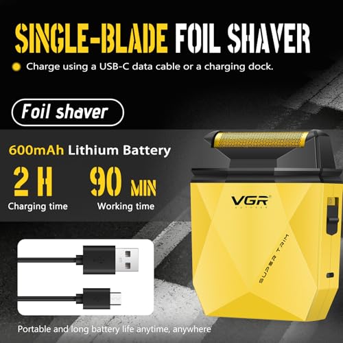 VGR 877S3 Professional Hair Clippers with LED Display & Turbo Motor