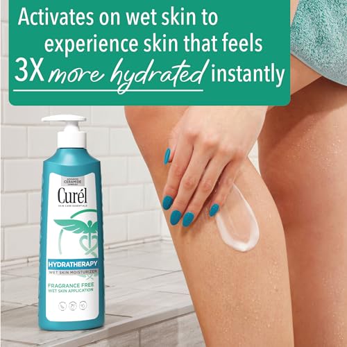 Curel Itch Defense In-Shower Body Lotion Unscented 12 fl oz Pack of 2