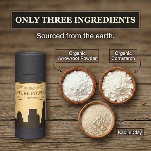 Organic Texture Powder for Men - Volumizing Hair Powder 2oz