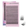 Cluster Eyelash Extensions 180 PCS DIY Lashes 8-16mm