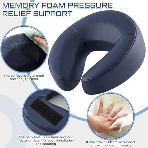 Adjustable Massage Headrest for Bed with Armrest Panel