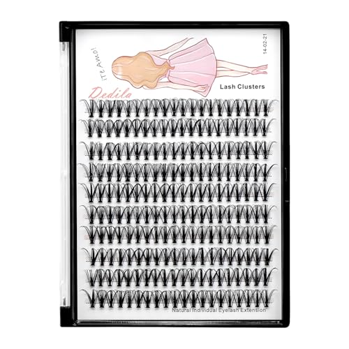 20D-12mm D Curl Cluster Lashes Individual False Eyelashes