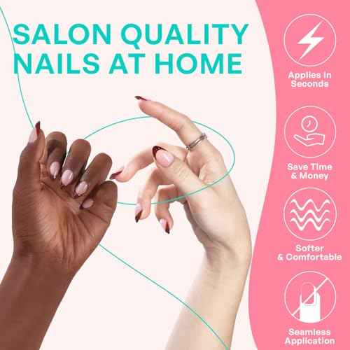 Chocolate Brown Fall French Tip Press on Nails Short Almond - GJZEZ Soft Gel Fake Nails Press Ons with 3D Sculpting Wave, Durable Handmade Glue on Nail | 16 Sizes - 32 Reusable Nail, Mocha Mousse