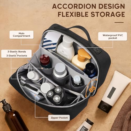 Men's Travel Toiletry Bag - Water Resistant Organizer