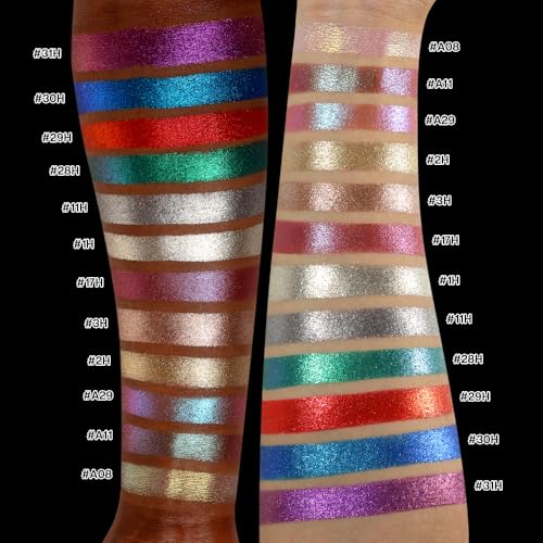 Purple Glitter Eyeshadow - Long Lasting Waterproof Shimmer