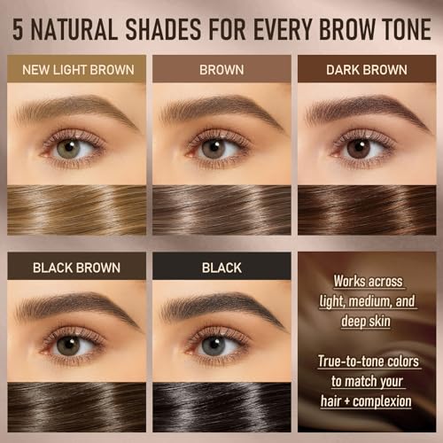 Dual-Ended Microblading Eyebrow Pen - 4D Brow Brush & Precision Tip