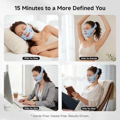 Microcurrent Face Lift Mask - V-Line Jawline Lifting Device