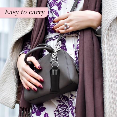 Chapstick Holder Lip Balm Sleeve Pouch With Clip for Women
