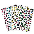 Leopard Print Temporary Face Tattoos - 4 Sheet Set