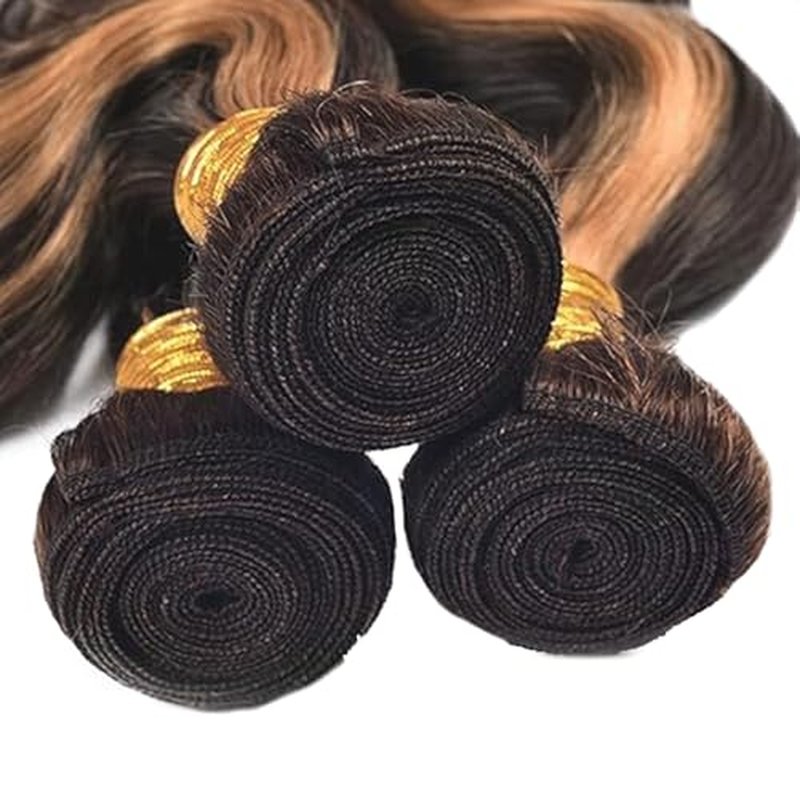 P1B/30 Body Wave Human Hair Bundles - 3 Pack 30 inch