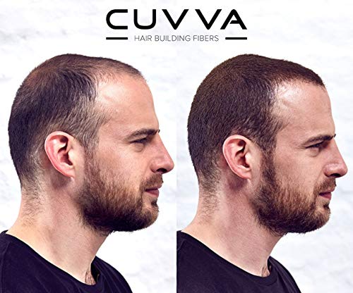 CUVVA Hair Building Fibers 30g - Natural Keratin Thickener for Thinning Hair