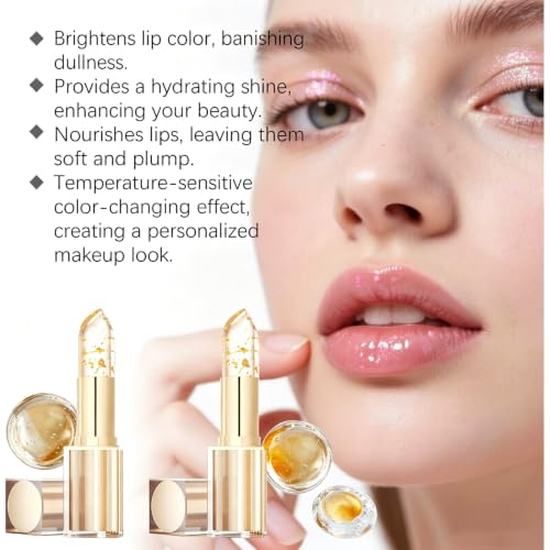 pH Color Changing Lipstick - 2 Pack, Moisturizing Tint for Mature Lips