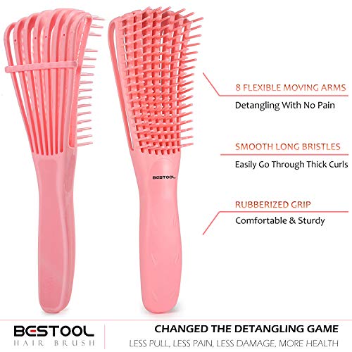Detangling Brush for Natural Curly Hair - Wet & Dry