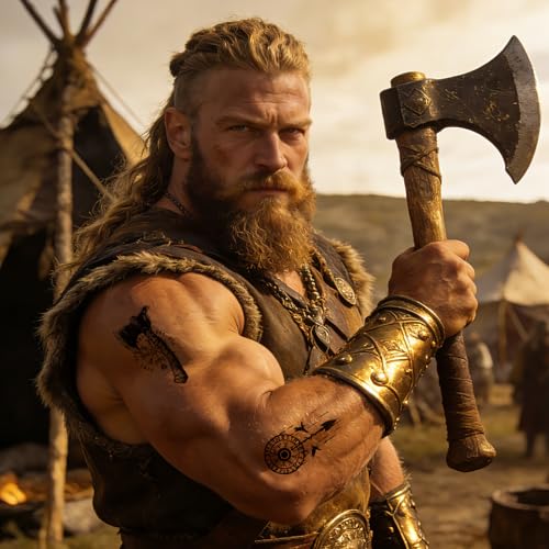 Viking Temporary Tattoos Waterproof 30 Sheets