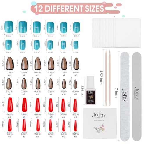 10 Packs (240 Pcs) Nail Tips Soft Gel Acrylic Nail Set Jofay Fashion Nude Pink Flower French Tip Press on Nails, Short Square Fake Nails Glue On Nails with Design Full Cover Nail Kit Salon Manicure