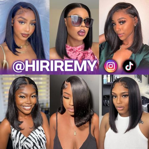 Bob Wig Human Hair 13x4 HD Lace Frontal 14 Inch Straight