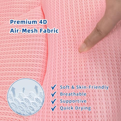 Bath Pillow with 6 Suction Cups - Neck & Back Support