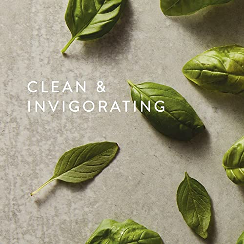 Thymes Soft Surface Scrub - Multipurpose Surface Cleaner - Scented Stain Remover with Baking Soda, Fennel & Parsley Extracts - Gentle Yet Effective Household Cleaner (Fresh-Cut Basil, 11.5 Fl oz)