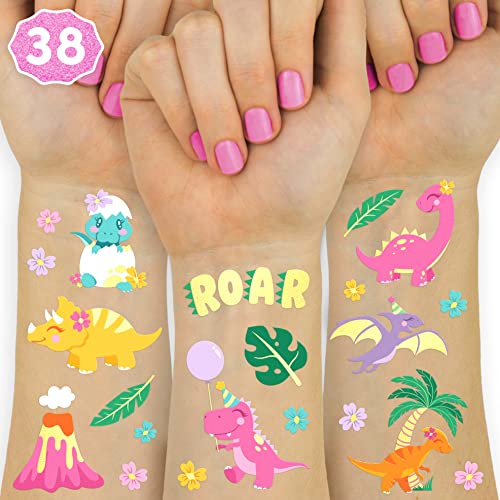 Dinosaur Temporary Tattoos - 38 Styles for Party Favors