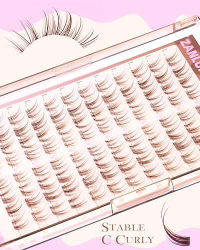 Natural Brown Lash Clusters - Short 8-11MM Cat Eye Extensions
