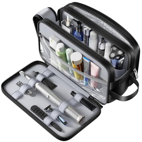 Waterproof Travel Toiletry Bag with Hanging Hook - Organizer for Men & Women