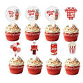 24PCS She's Ready to Pop Cupcake Toppers, Baby Shower